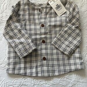 Oliver Rain 6M nwt Checkered Button-Down Shirt